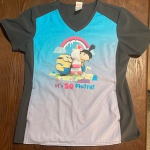 Tooniforms Despicable Me “It’s So Fluffy” Womens Scrub Top